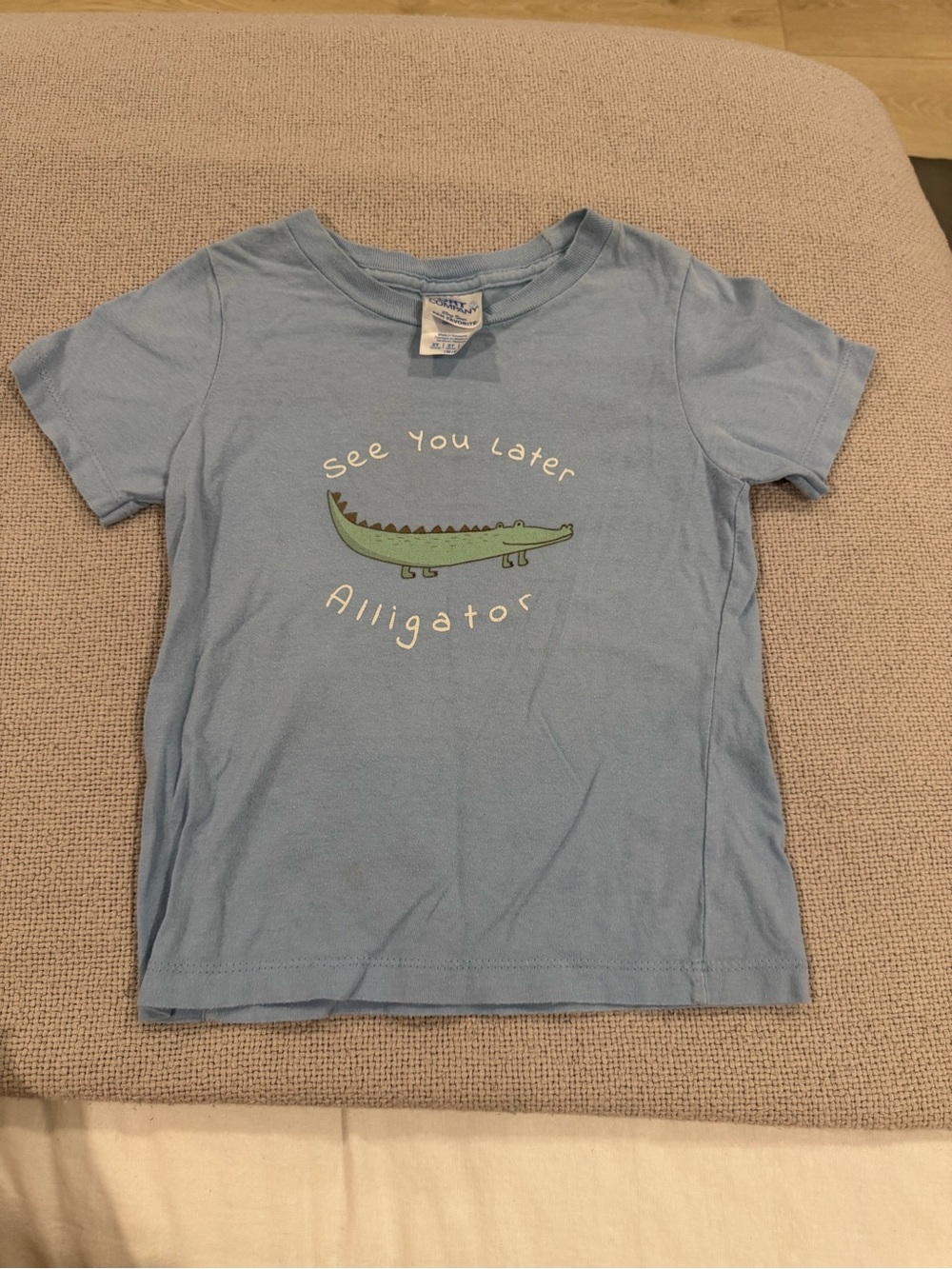 Light Blue 'See You Later Alligator' Kids T‑Shirt